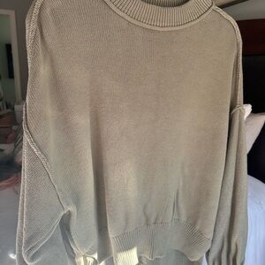 Blu Pepper Light Green Turtleneck Sweater